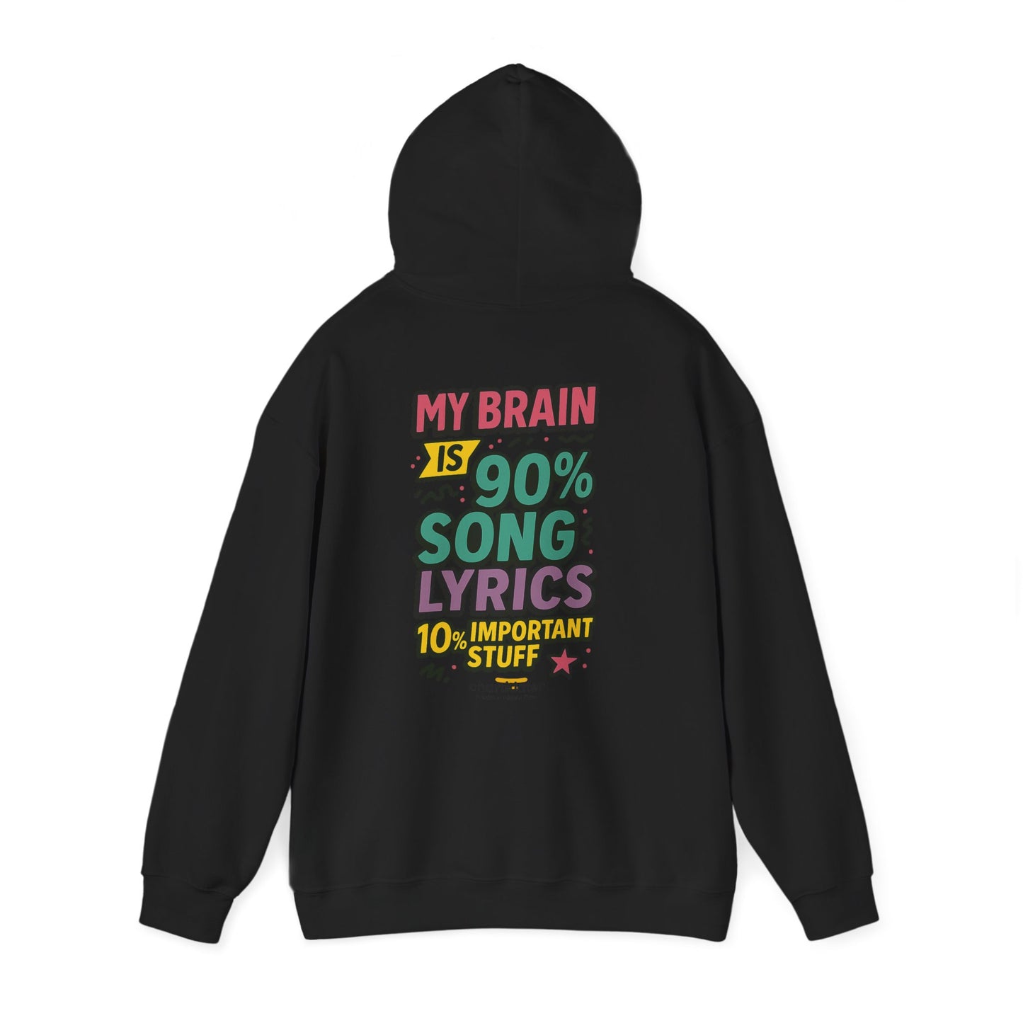 Mixtape Mood Hoodie – Retro Lyrics Edition (Chart It Like It’s 1994)