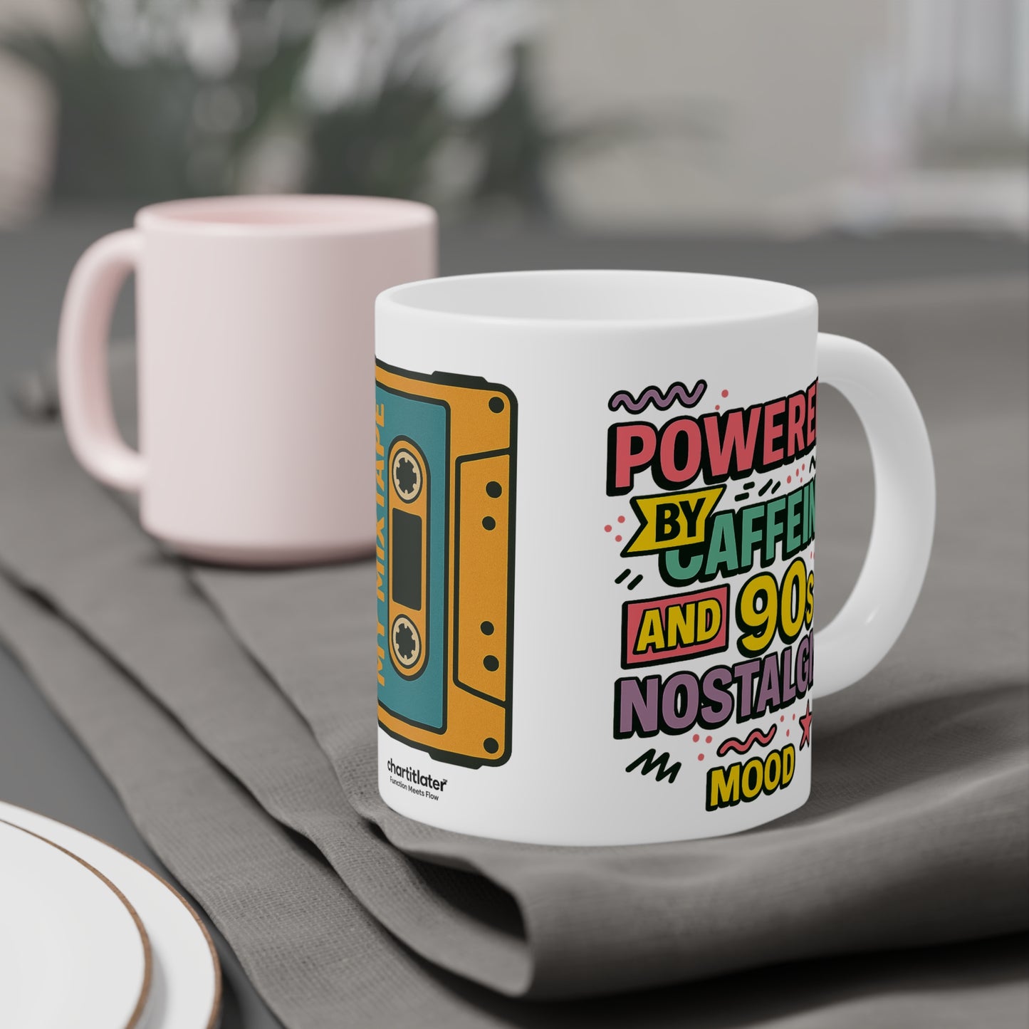 90s Nostalgia Mug – Caffeinated Vibes & Rewind Energy