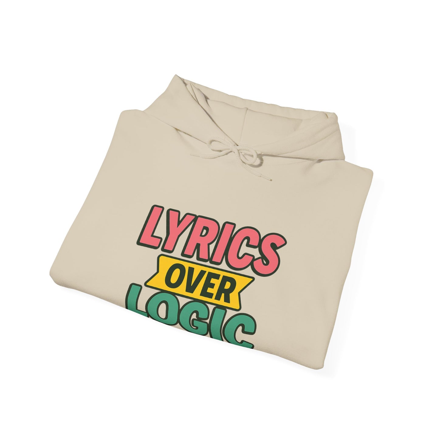 Lyrics Over Logic Hoodie – 90s Sass for the Emotionally Overstimulated