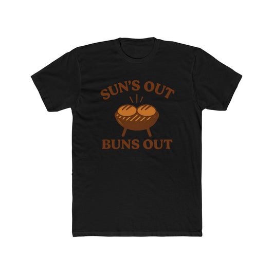 Sun’s Out Buns Out Tee – Funny Summer T-Shirt for BBQ Kings & Sunshine Seekers