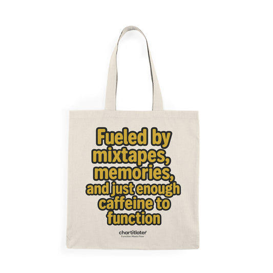 Mixtape Mood Tote (Double-Sided) – Chart It Later Collection