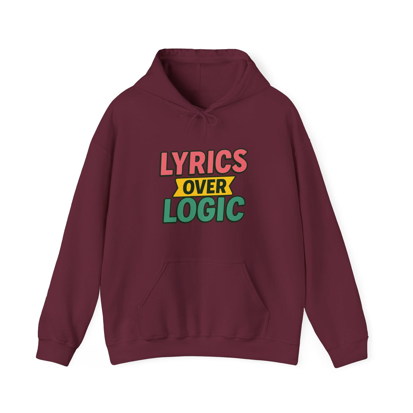 Lyrics Over Logic Hoodie – 90s Sass for the Emotionally Overstimulated