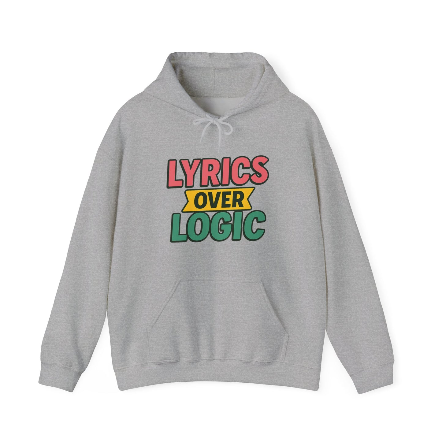 Lyrics Over Logic Hoodie – When Vibes > Common Sense