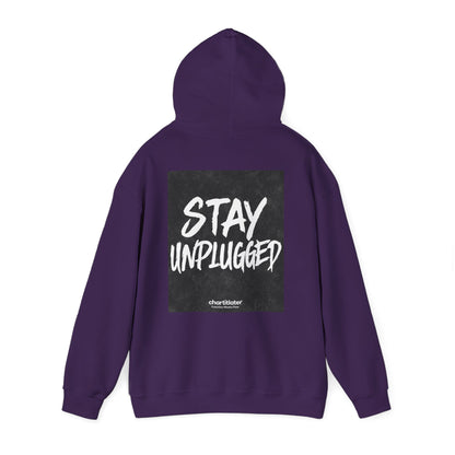 STAY UNPLUGGED Hoodie – For the Overstimulated, Under-socialized, & Proud
