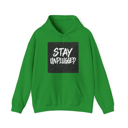 STAY UNPLUGGED Hoodie – For the Overstimulated, Under-socialized, & Proud