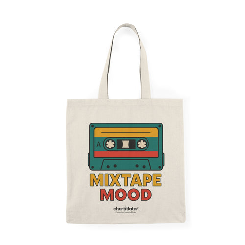 Mixtape Mood Tote (Double-Sided) – Chart It Later Collection