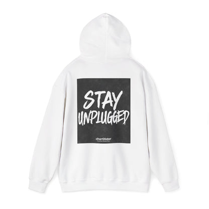 STAY UNPLUGGED Hoodie – For the Overstimulated, Under-socialized, & Proud
