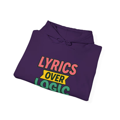 Lyrics Over Logic Hoodie – 90s Sass for the Emotionally Overstimulated