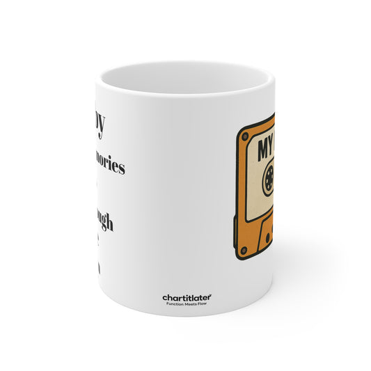 Mixtape Mood Mug – Fueled by Lyrics, Caffeine & a Little Delusion