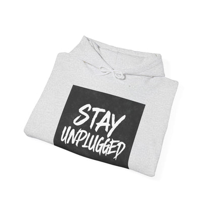 STAY UNPLUGGED Hoodie – For the Overstimulated, Under-socialized, & Proud