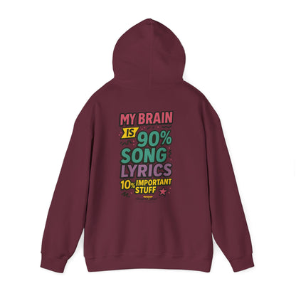 Mixtape Mood Hoodie – Retro Lyrics Edition (Chart It Like It’s 1994)