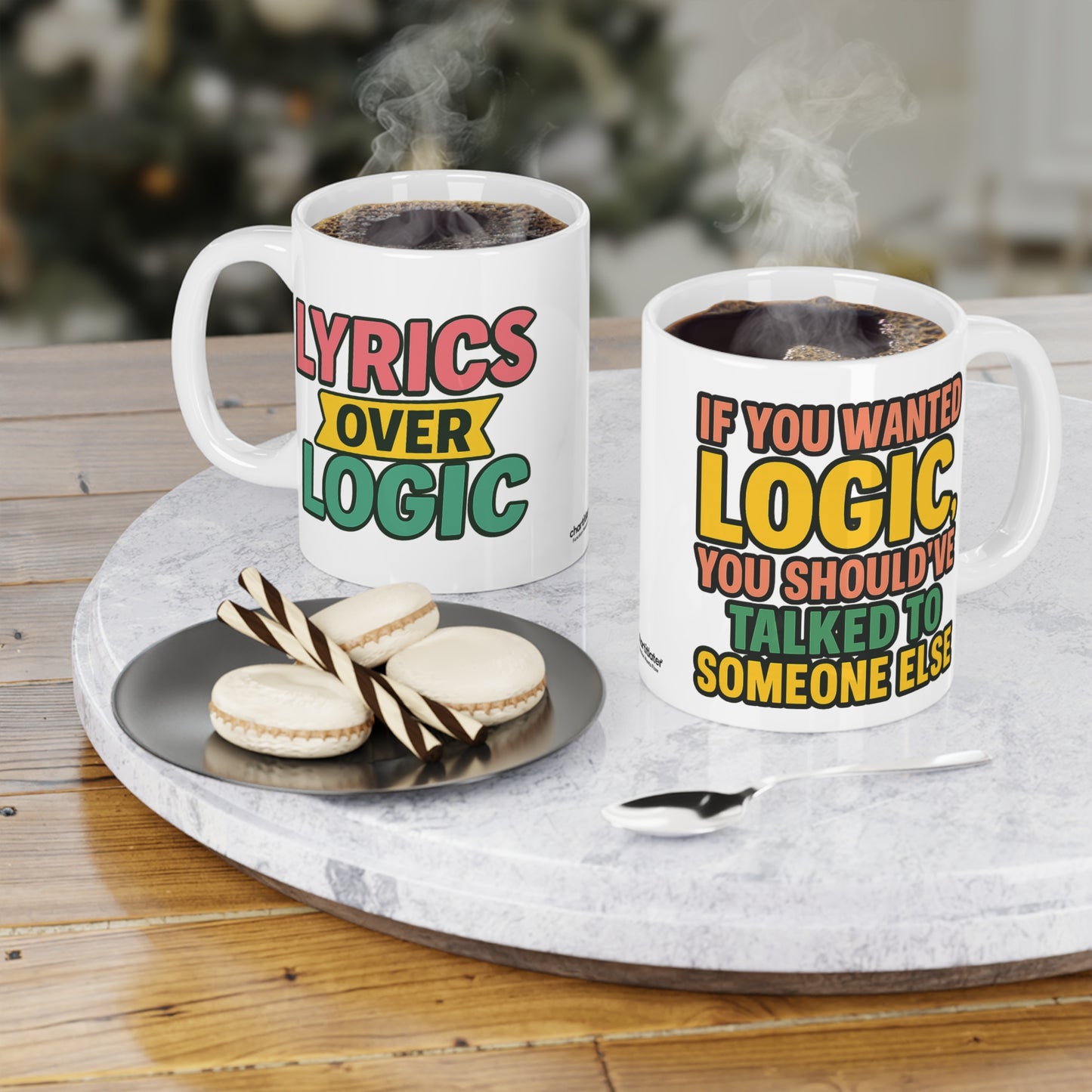 Lyrics Over Logic Mug – For the Emotionally Overstimulated & Musically Enlightened
