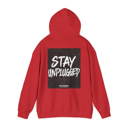 STAY UNPLUGGED Hoodie – For the Overstimulated, Under-socialized, & Proud