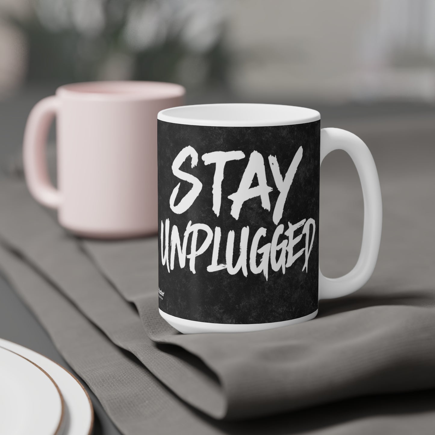 Stay Unplugged Mug – For the Overstimulated & Undersocialized