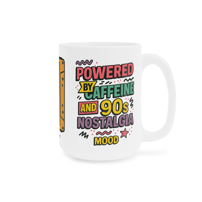 90s Nostalgia Mug – Caffeinated Vibes & Rewind Energy