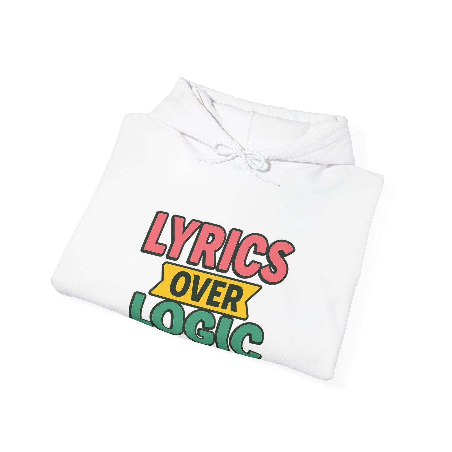 Lyrics Over Logic Hoodie – 90s Sass for the Emotionally Overstimulated