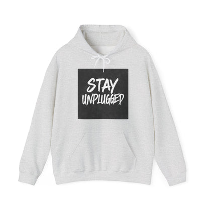 STAY UNPLUGGED Hoodie – For the Overstimulated, Under-socialized, & Proud
