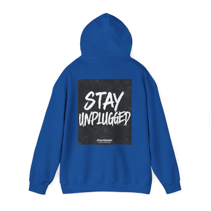 STAY UNPLUGGED Hoodie – For the Overstimulated, Under-socialized, & Proud