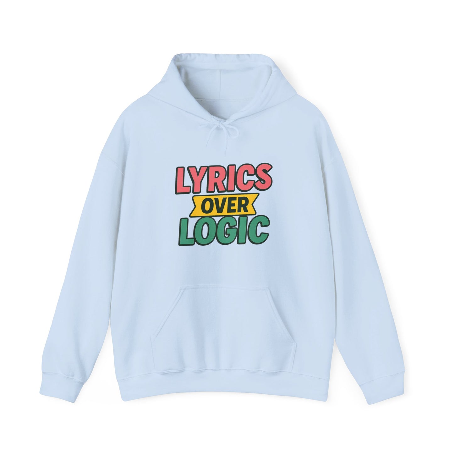 Lyrics Over Logic Hoodie – 90s Sass for the Emotionally Overstimulated