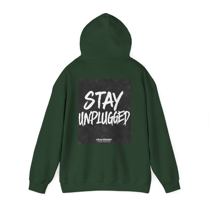 STAY UNPLUGGED Hoodie – For the Overstimulated, Under-socialized, & Proud