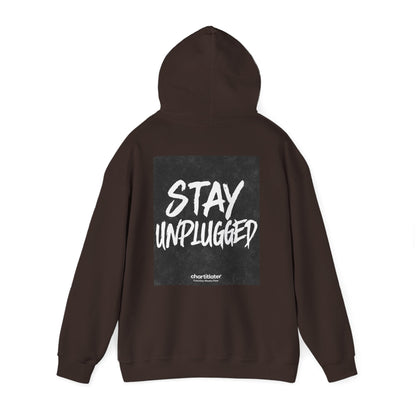 STAY UNPLUGGED Hoodie – For the Overstimulated, Under-socialized, & Proud