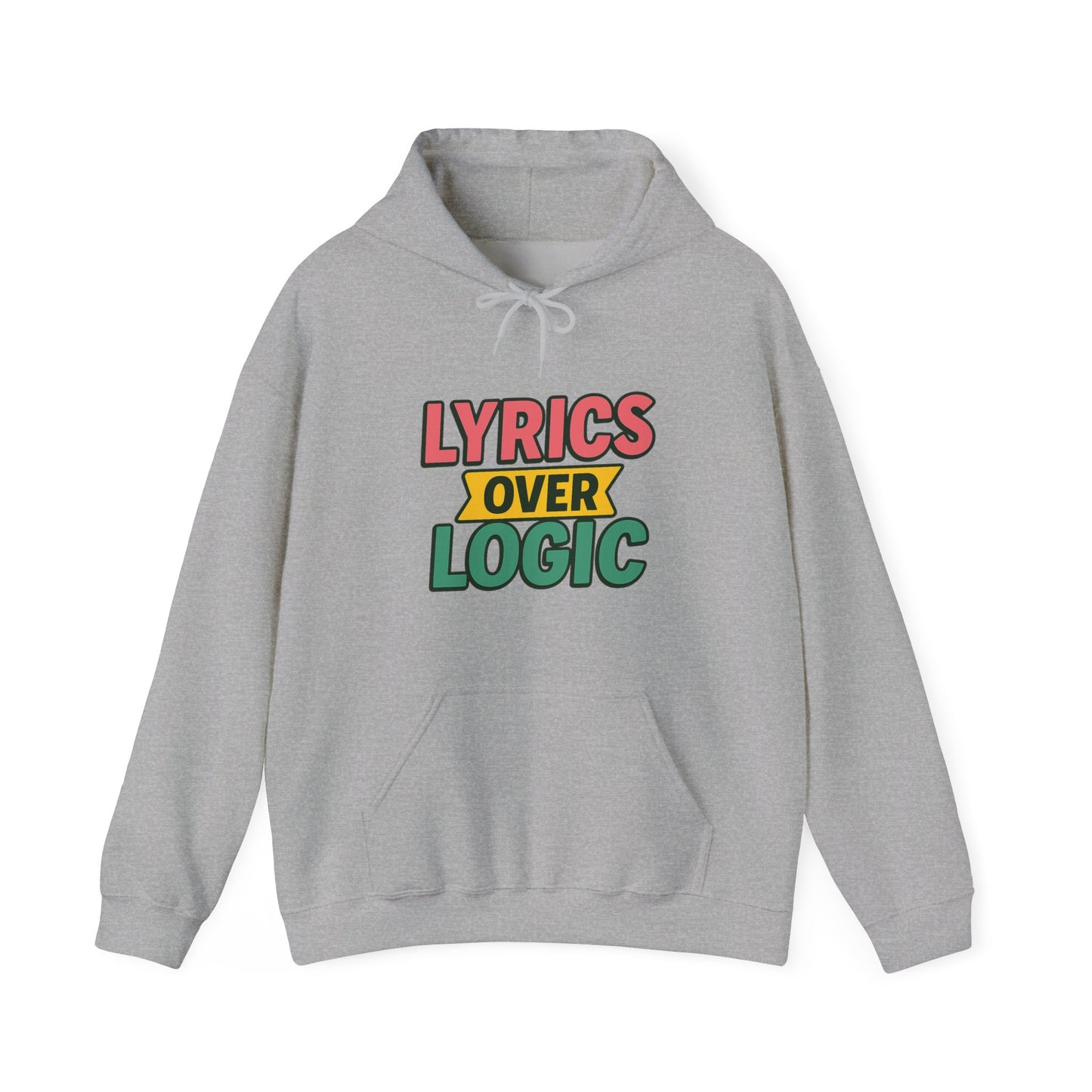 Lyrics Over Logic Hoodie – 90s Sass for the Emotionally Overstimulated