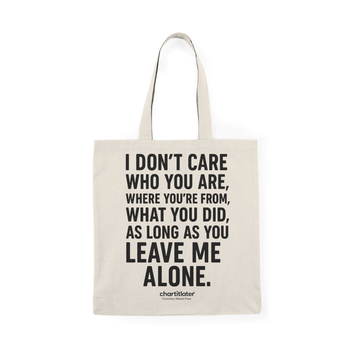 Leave Me Alone Tote – 90s Grunge Mood for Introverts & Burnouts