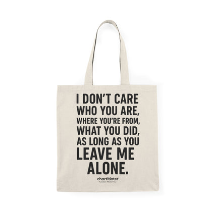 Leave Me Alone Tote – 90s Grunge Mood for Introverts & Burnouts