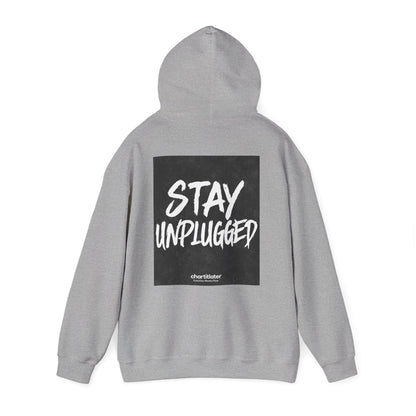 STAY UNPLUGGED Hoodie – For the Overstimulated, Under-socialized, & Proud