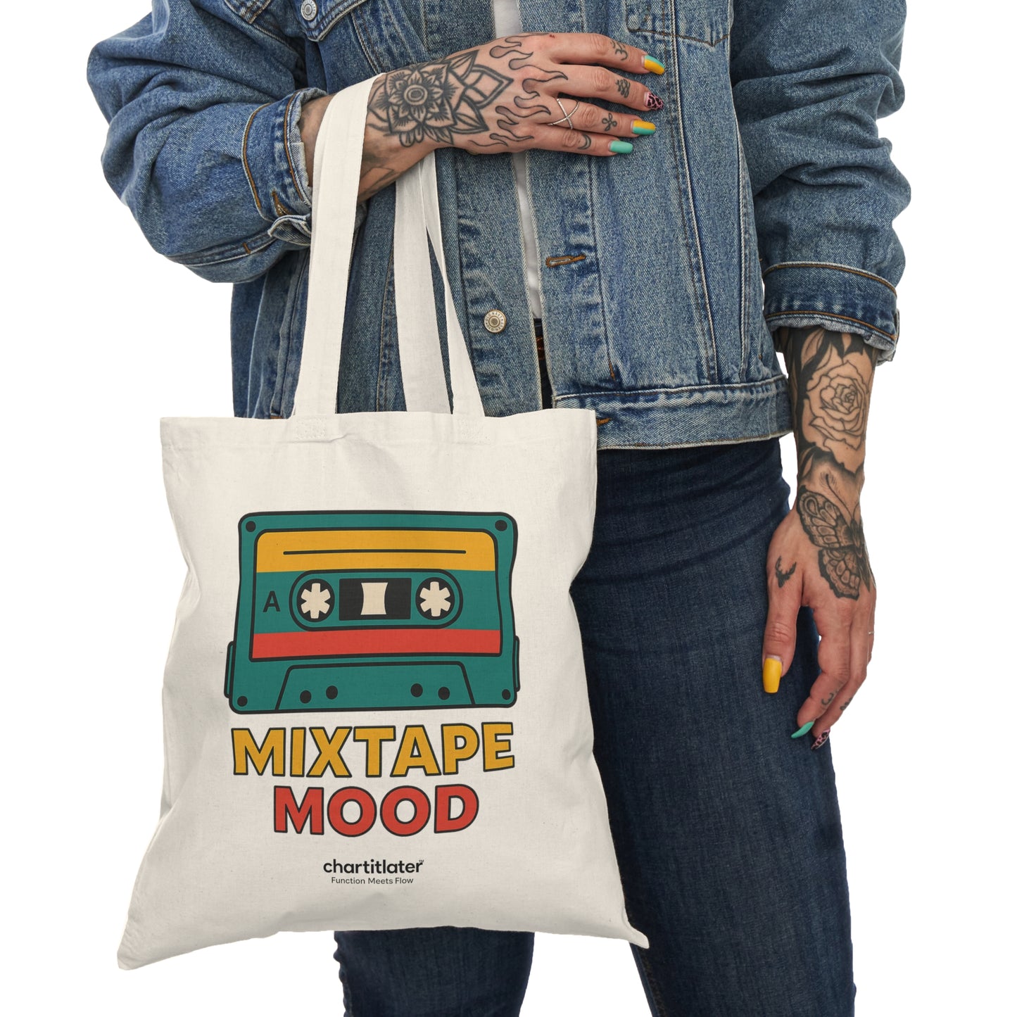 Mixtape Mood Tote (Double-Sided) – Chart It Later Collection