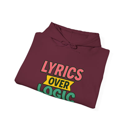 Lyrics Over Logic Hoodie – 90s Sass for the Emotionally Overstimulated