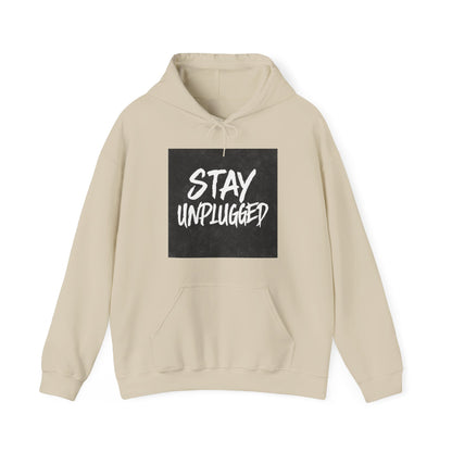 STAY UNPLUGGED Hoodie – For the Overstimulated, Under-socialized, & Proud