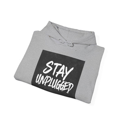 STAY UNPLUGGED Hoodie – For the Overstimulated, Under-socialized, & Proud