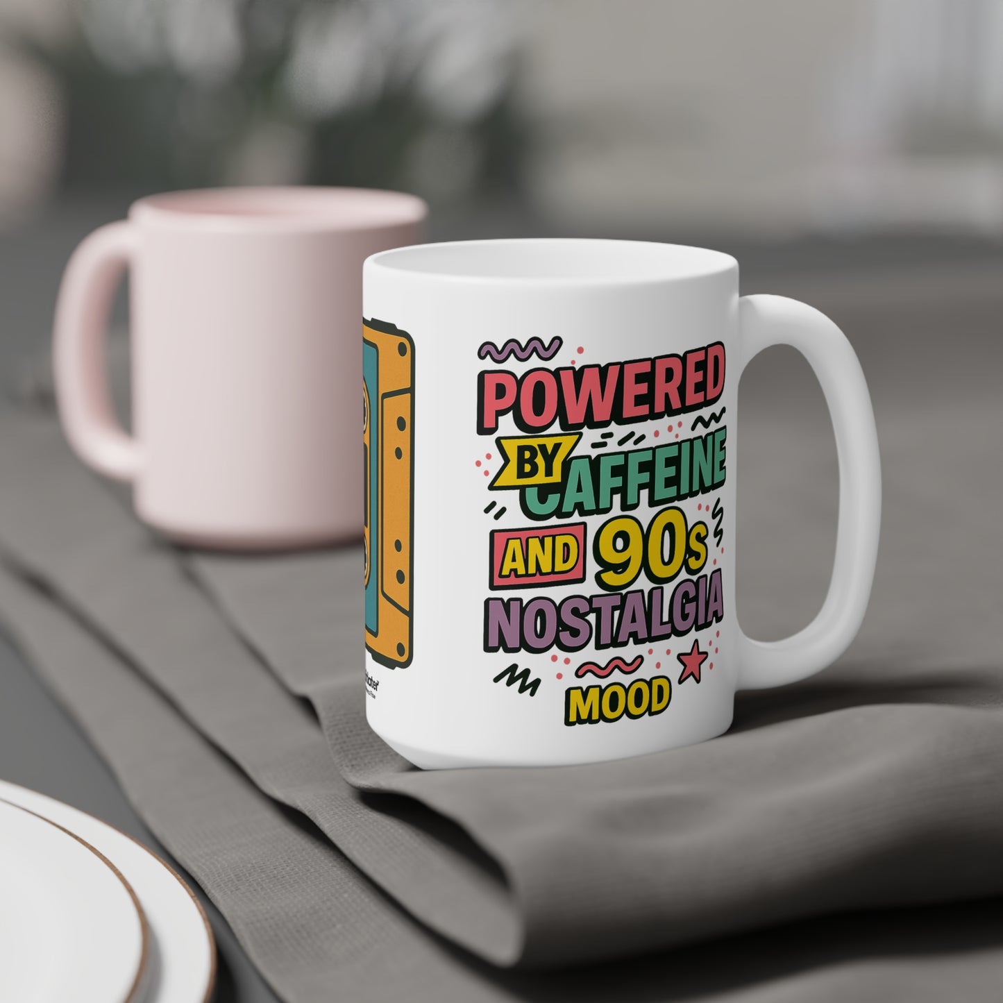 90s Nostalgia Mug – Caffeinated Vibes & Rewind Energy