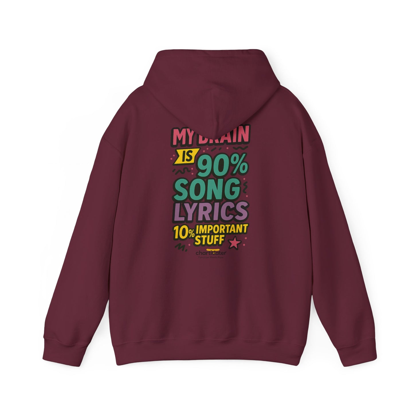 Mixtape Mood Hoodie – Retro Lyrics Edition (Chart It Like It’s 1994)